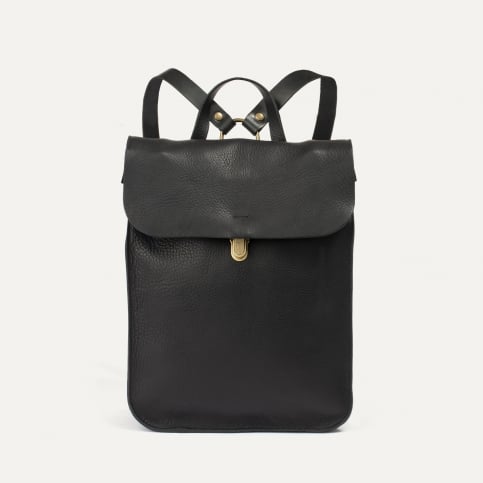 Puncho leather backpack - Black
