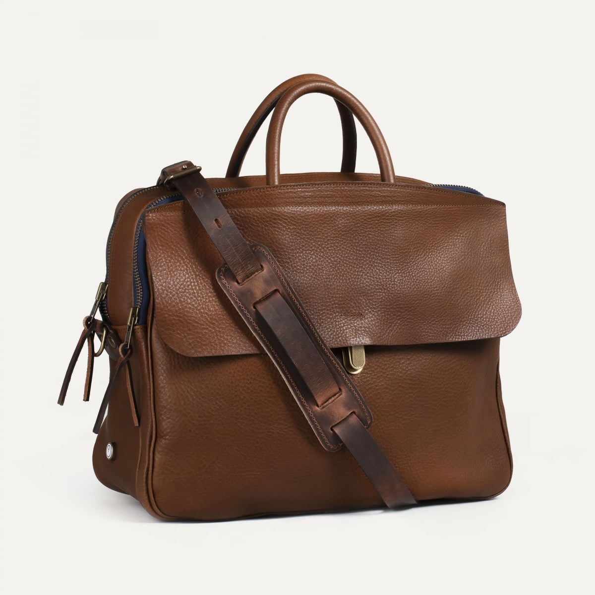 Sac business Zeppo - Brun ambré (image n°1)
