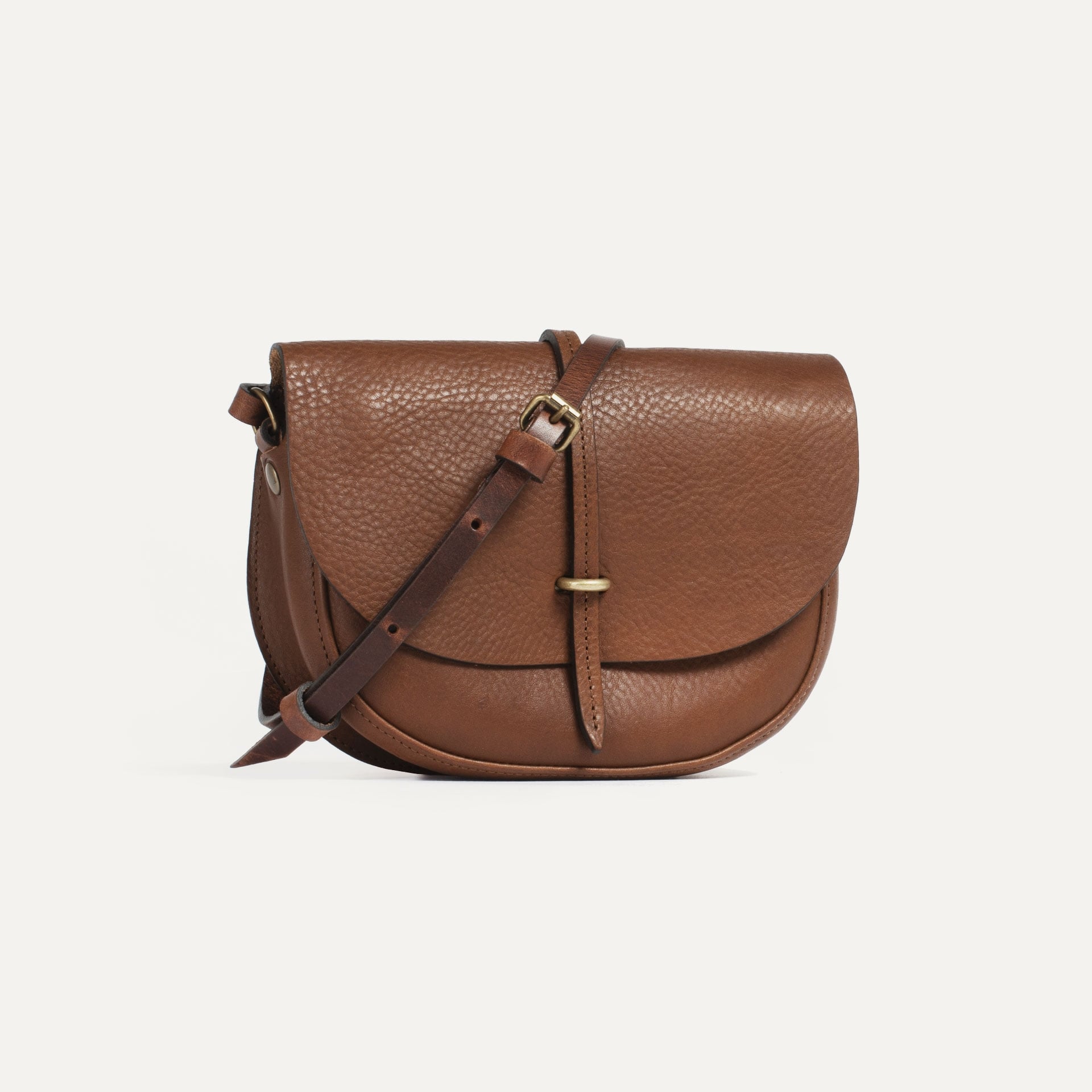 Java Mini postman bag / handbag - Amber Brown (image n°2)