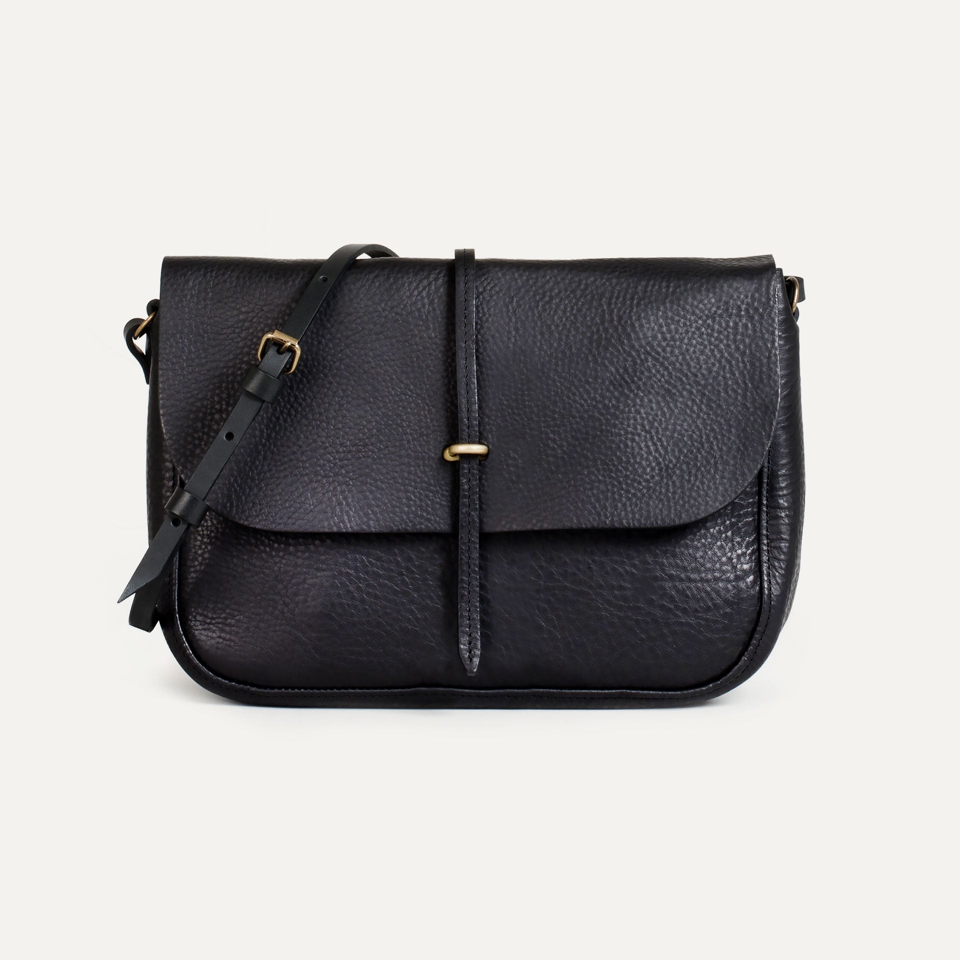 Pastel postman bag / handbag - Black (image n°1)