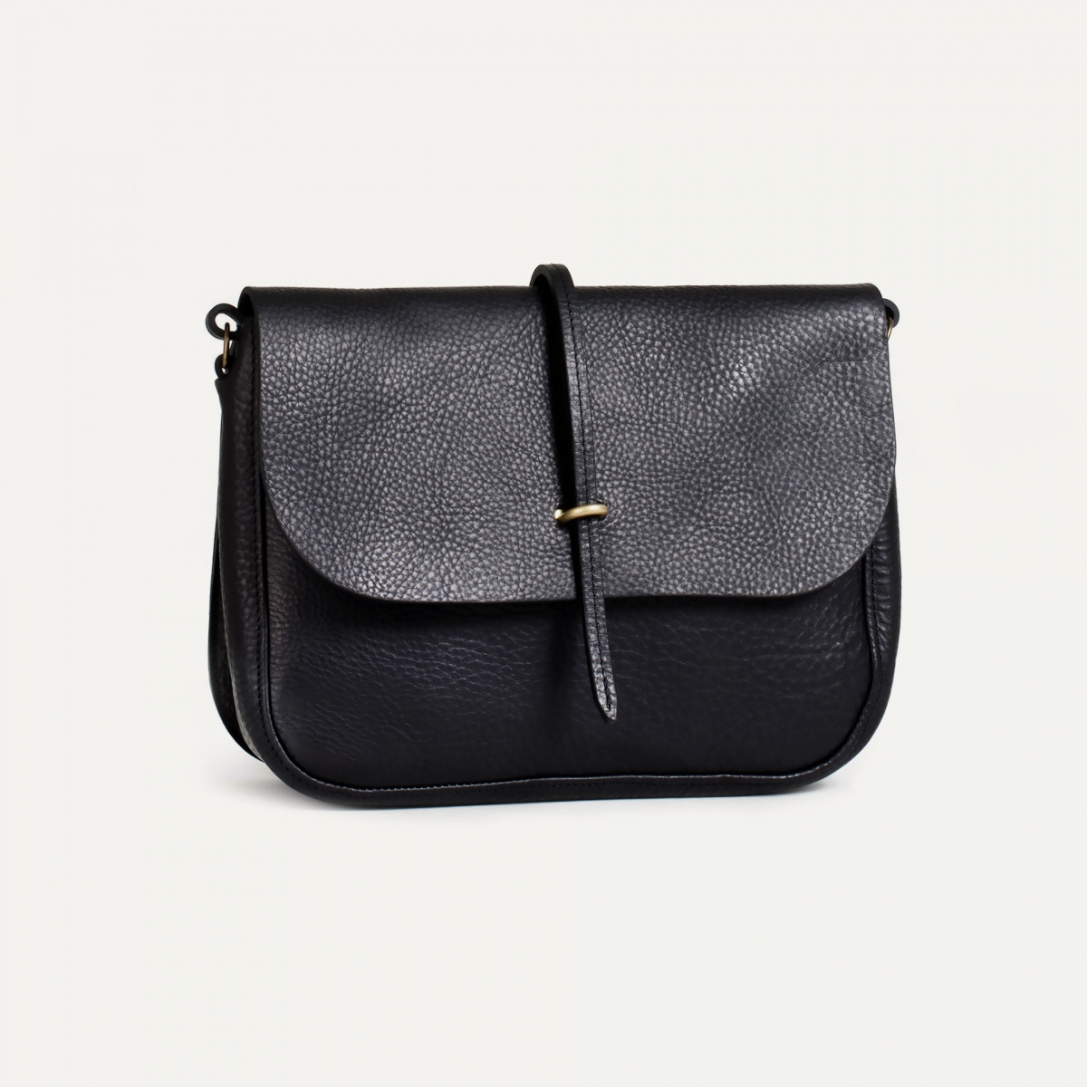 Pastel postman bag / handbag - Black (image n°2)