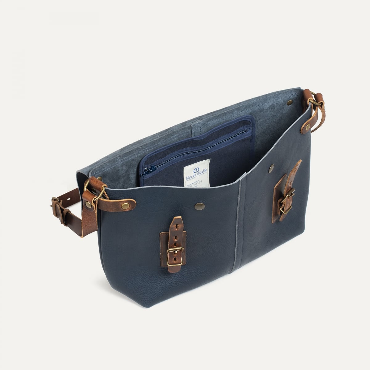 Sac besace Lucien - Bleu Marin (image n°4)