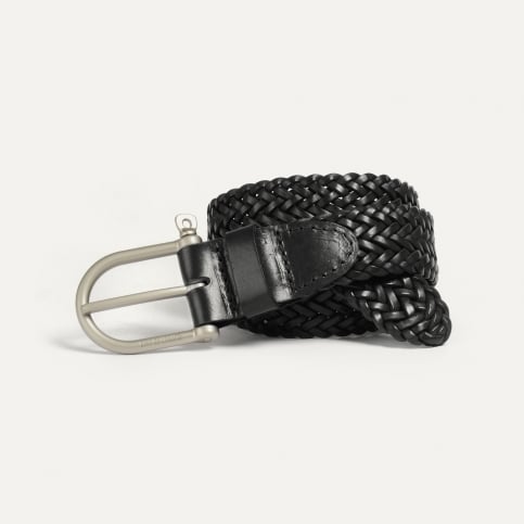 Ceinture Manille Tressée - Noir