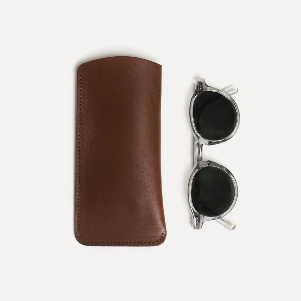Binocle glasses case - Amber Brown (image n°1)