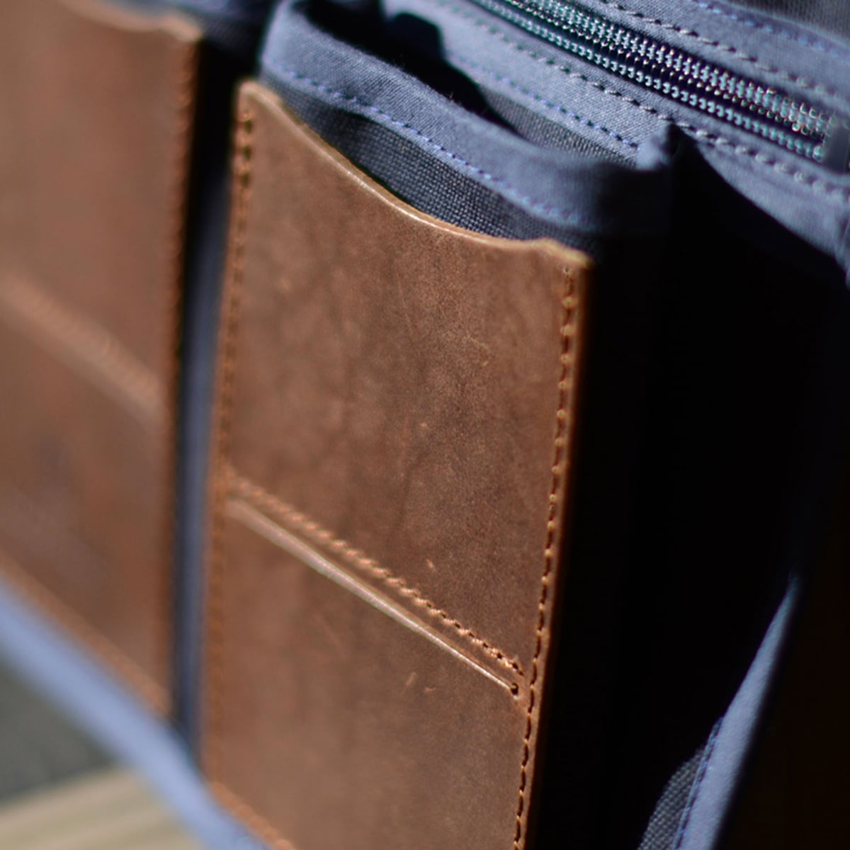 Tasche mit mehreren Fächern - blau (image n°5)
