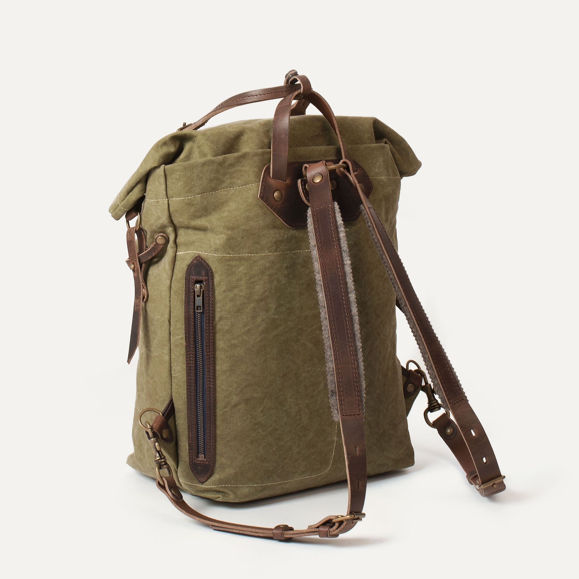 Sac à dos Woody 30L - Kaki stonewashed (image n°3)