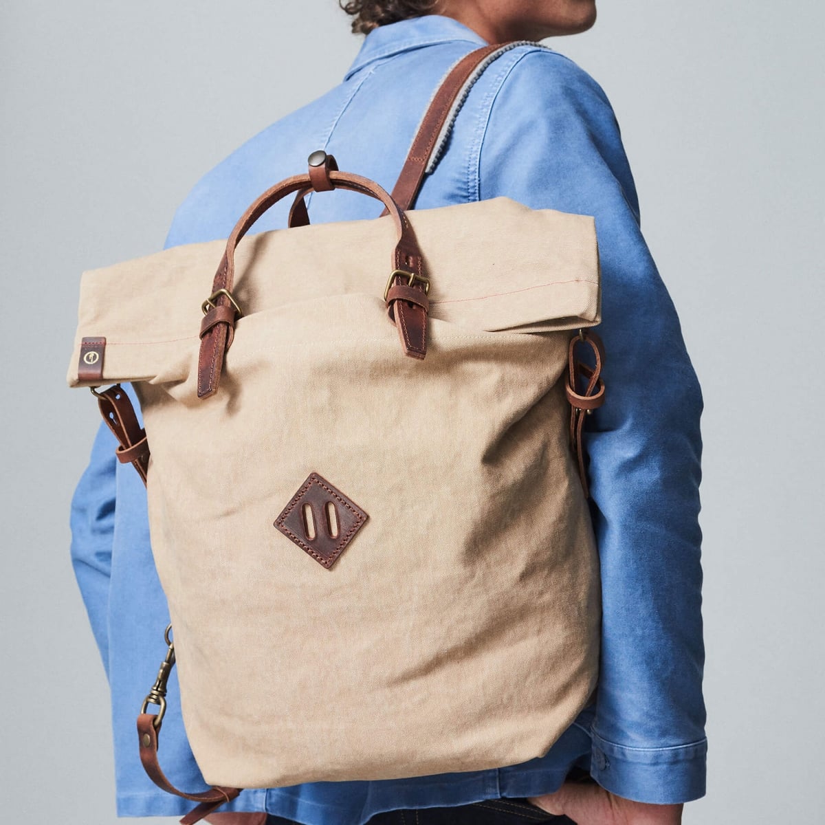 Mochila Woody 30L - Trigo lavado a la piedra (imagen n.º 6)