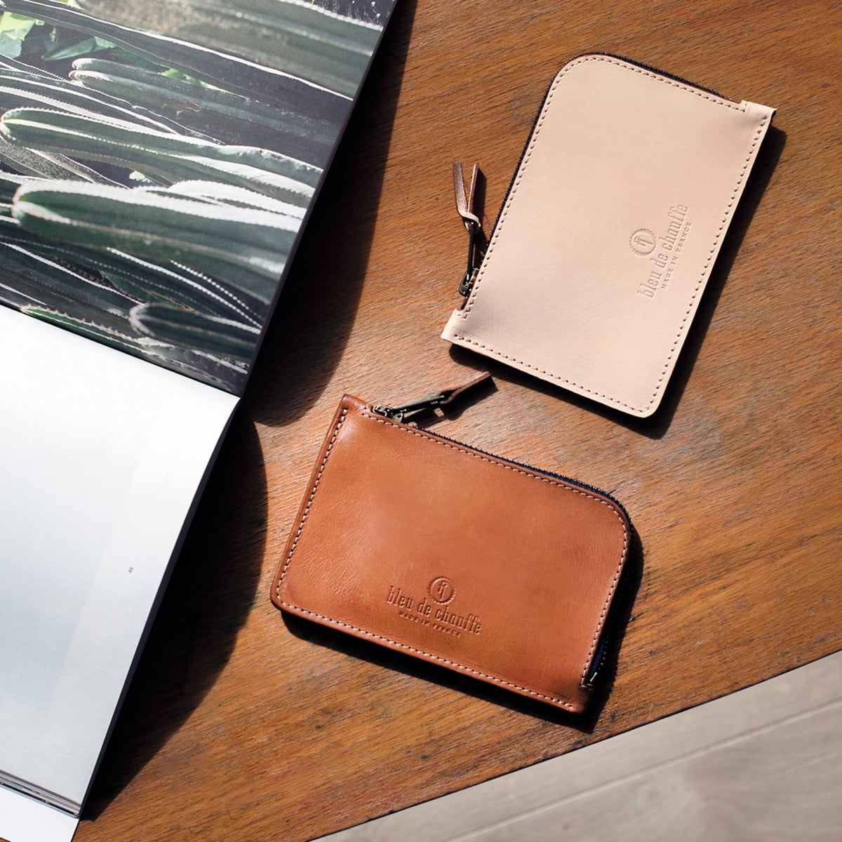 Pognon zippered purse  / L - Amber Brown (image n°5)