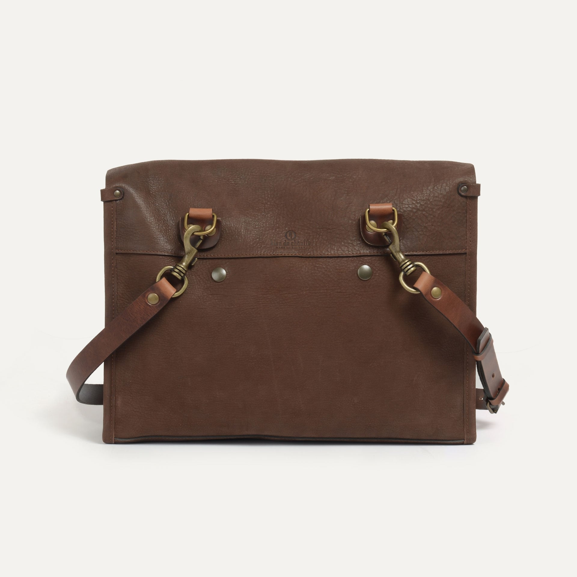 Sac Postier Telegram - café / Cuir Waxé (image n°3)