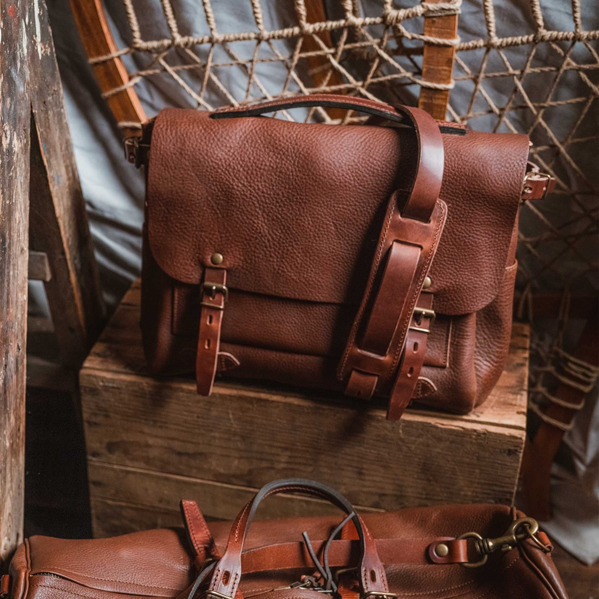 Éclair M Postman bag - Amber Brown (image n°5)