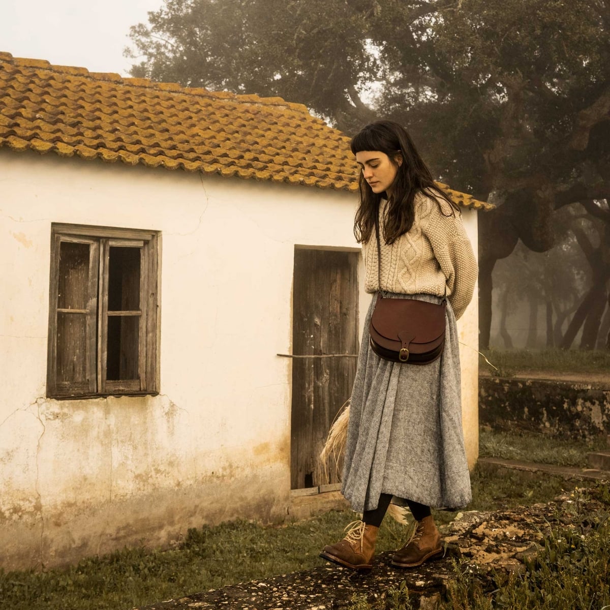 Diane L Gibecière bag - Peat (image n°6)