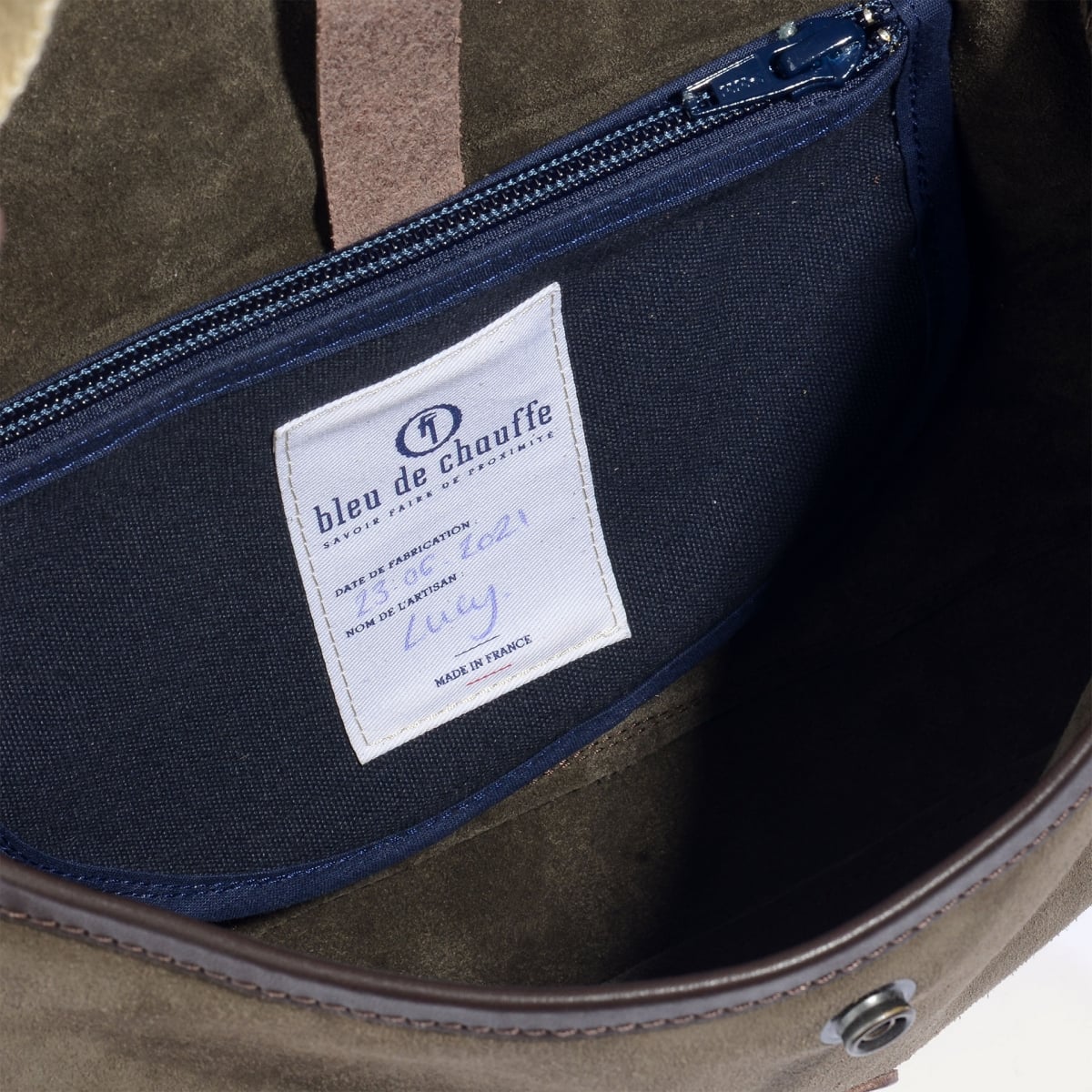 Musette XS Fisherman's bag / Suede - Musk (image n°6)