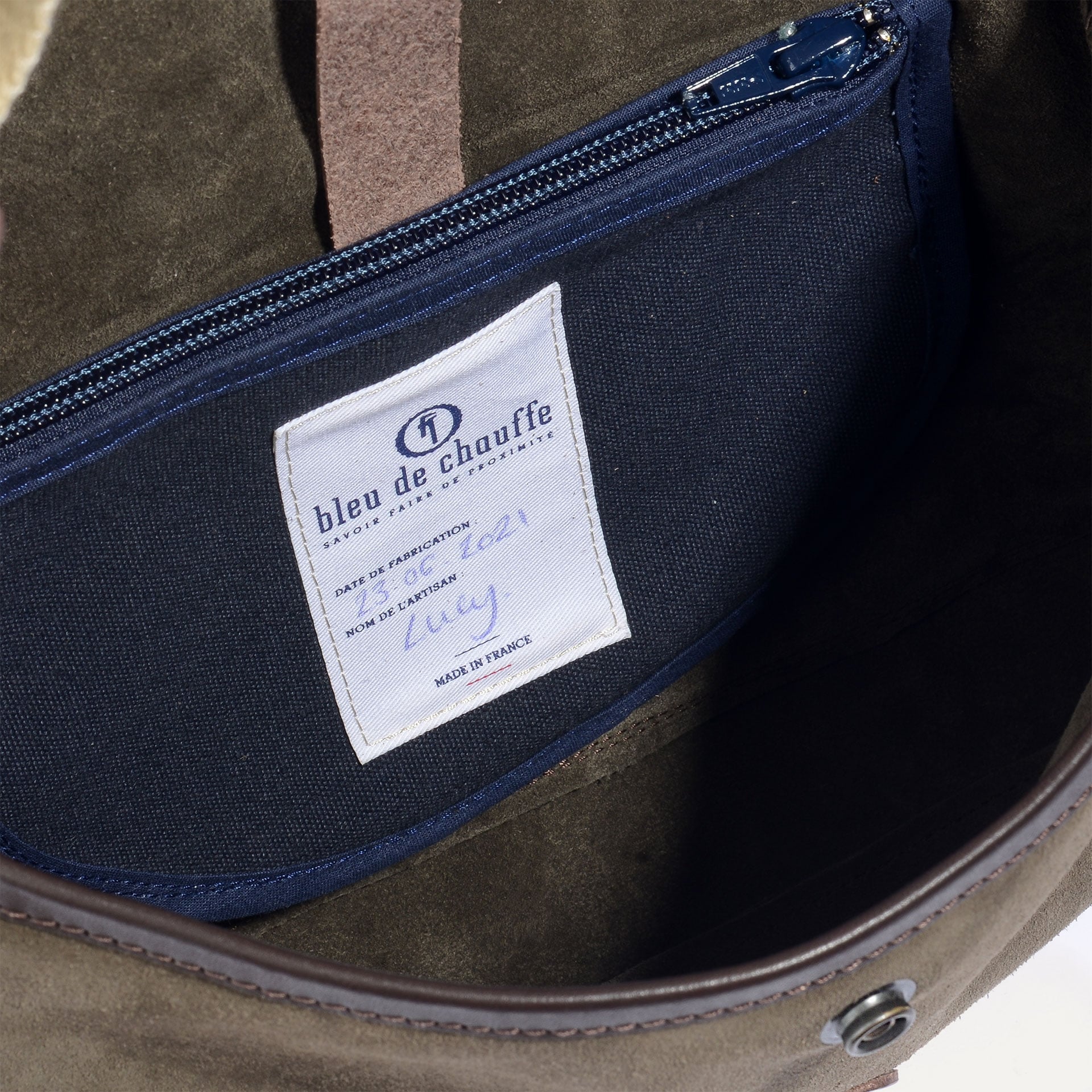 Musette XS Fisherman's bag / Suede - Musk (image n°6)