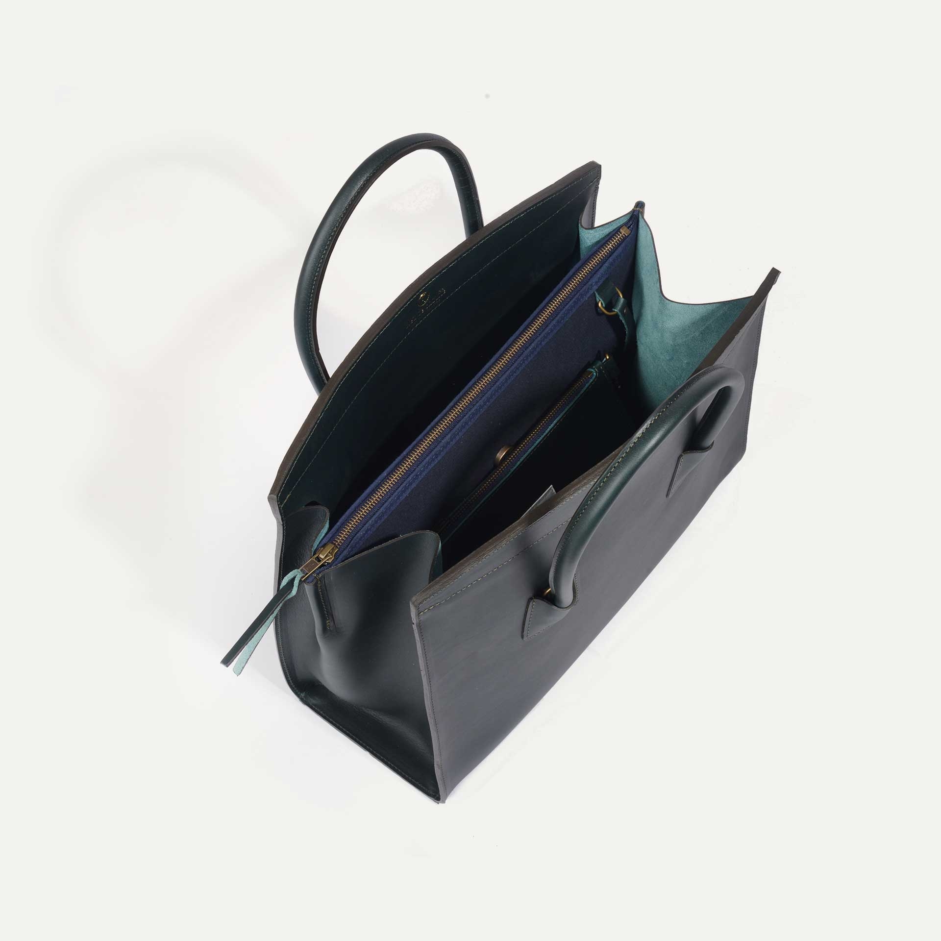 Dalva business Tote - Peacock Blue (image n°3)