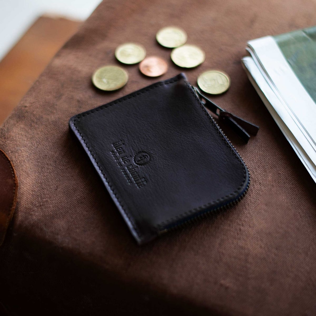 As zippered purse / M - Brown (image n°3)