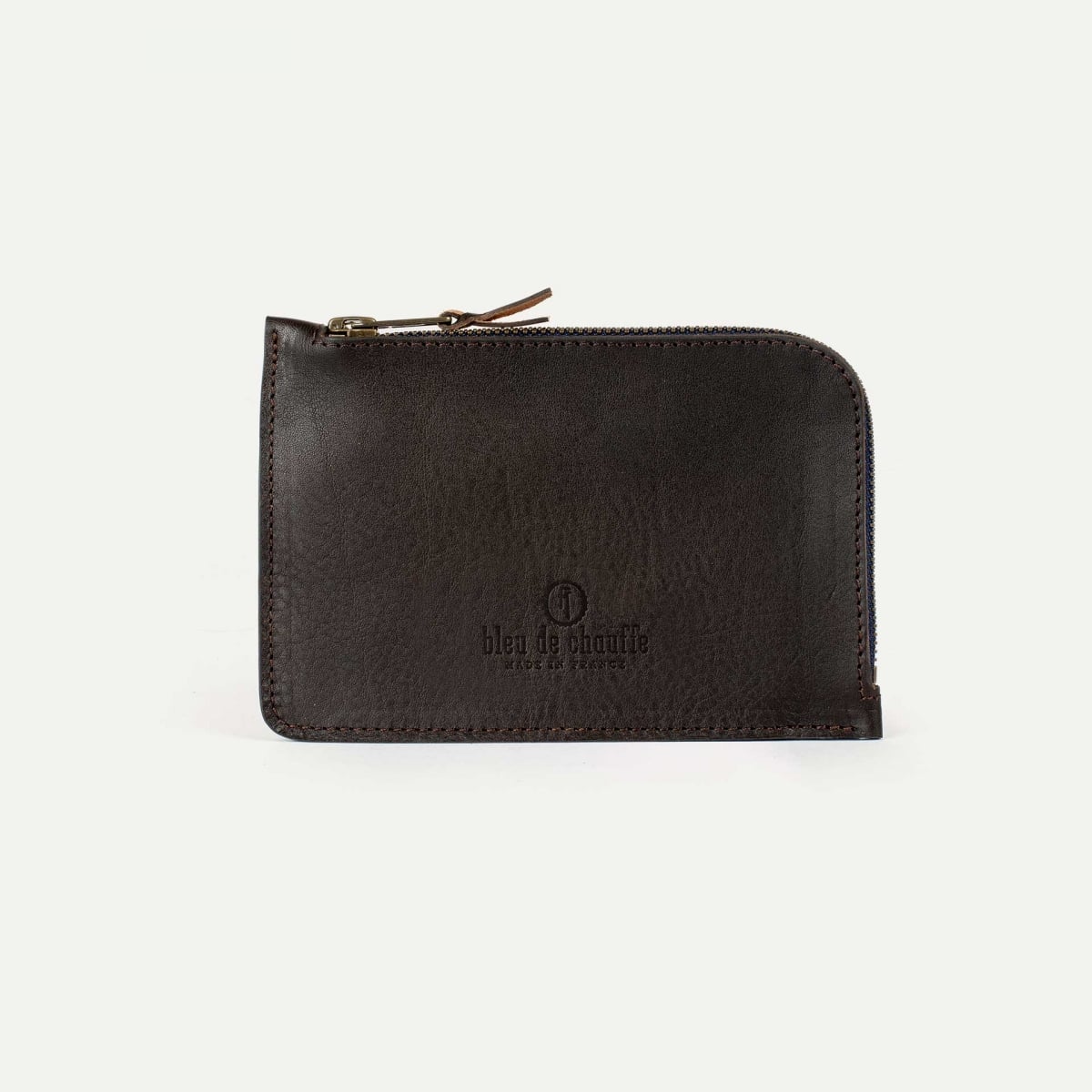 Pognon zippered purse  / L - Dark Brown (image n°1)