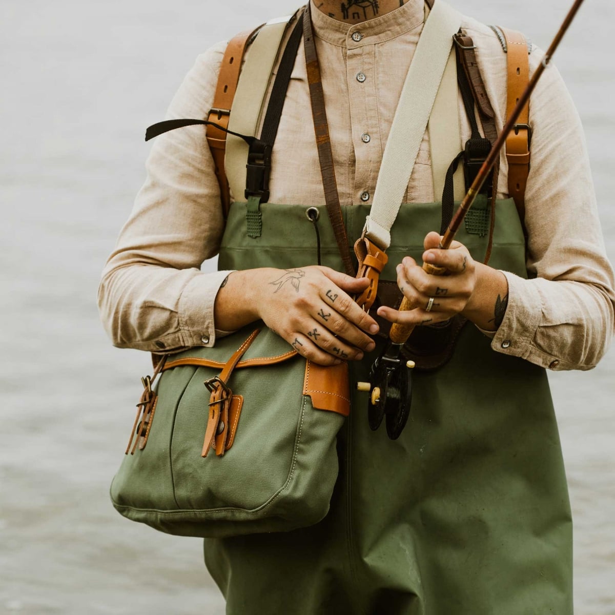 Bolsa de pesca S - Verde liquen (imagen n.º 6)