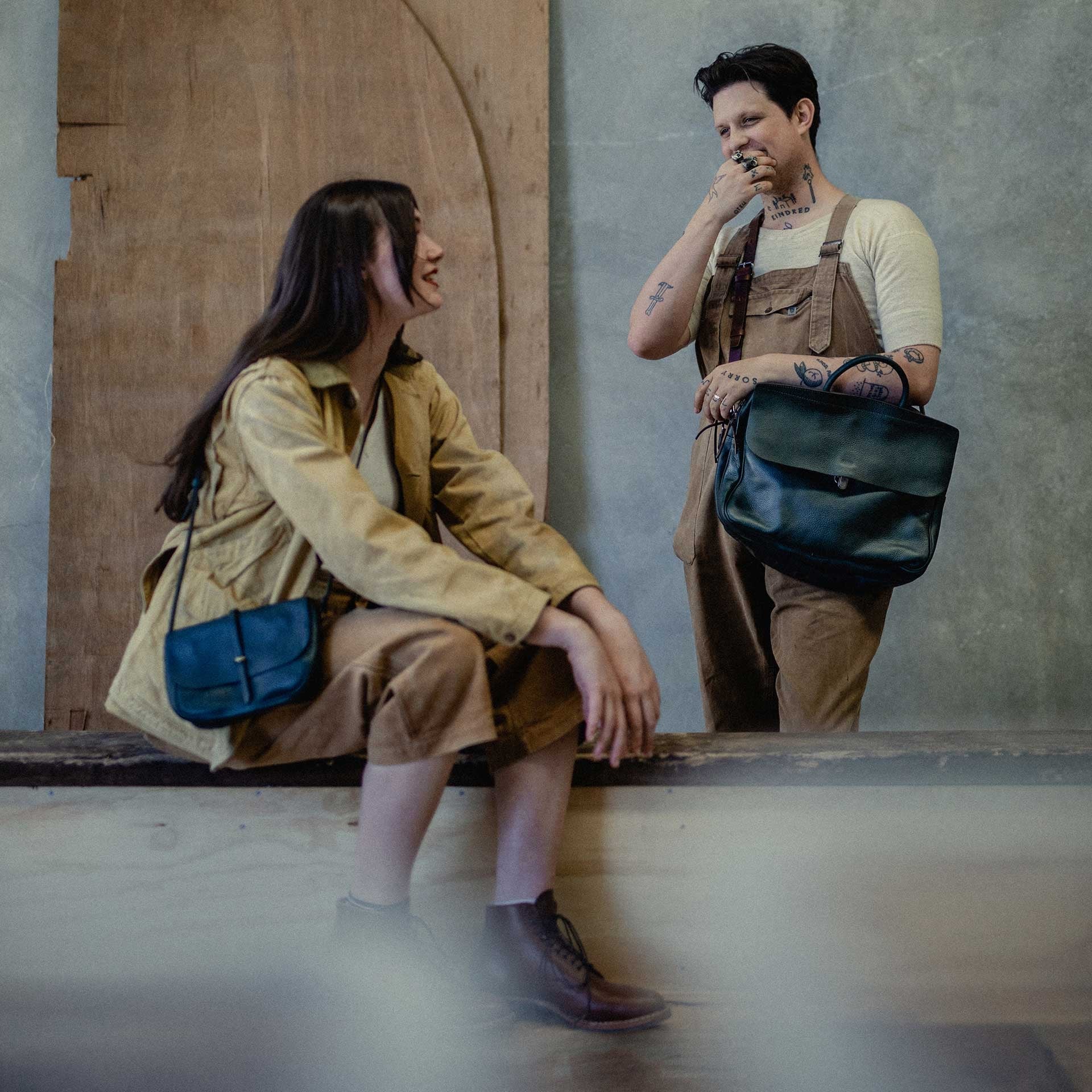 Bolso mensajero Pastiche - Marrón ámbar (imagen n.º 6)