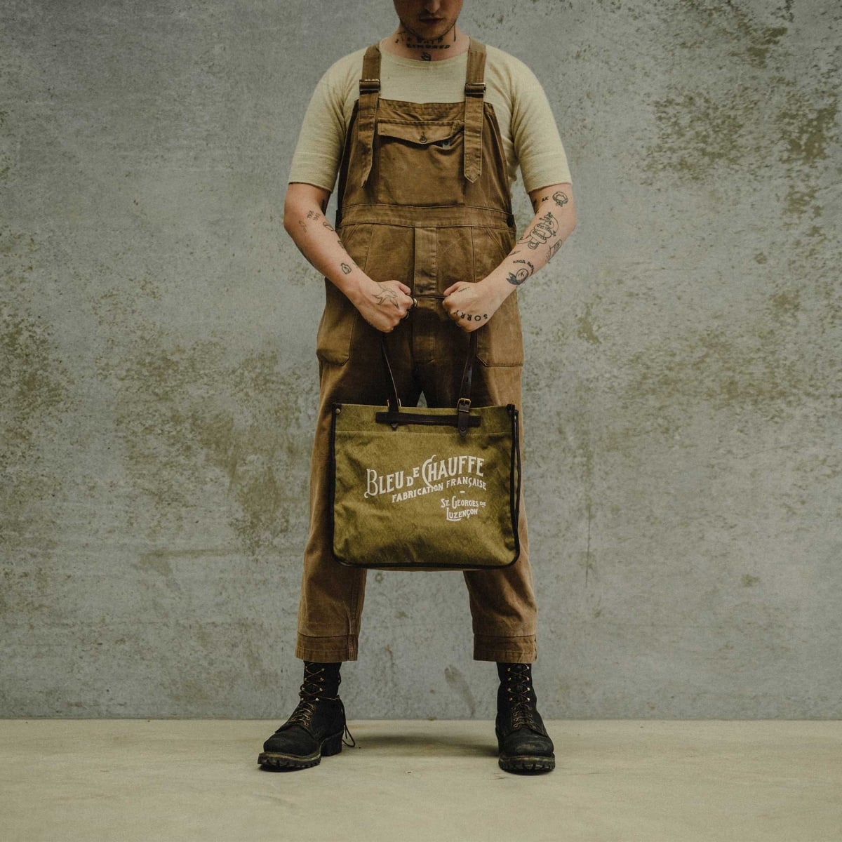Tragetasche BAZAR - Khaki US stonewashed (image n°7)