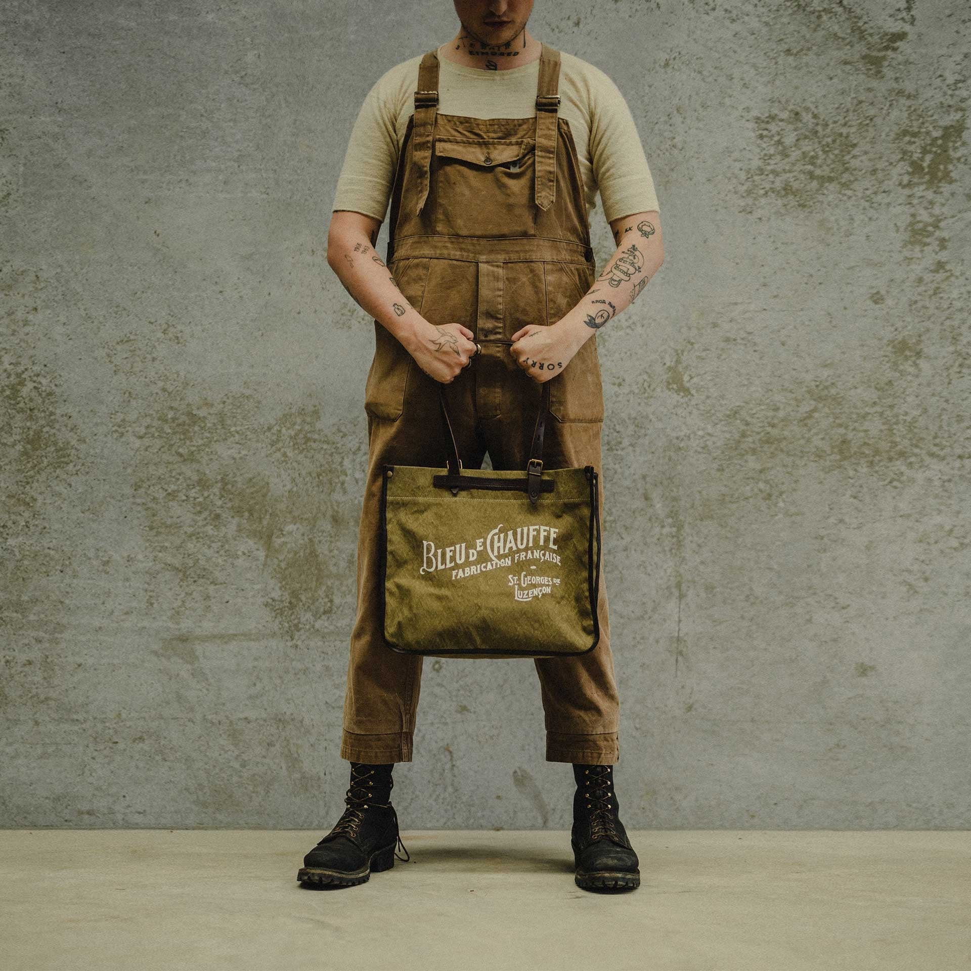 Tragetasche BAZAR - Khaki US stonewashed (image n°7)