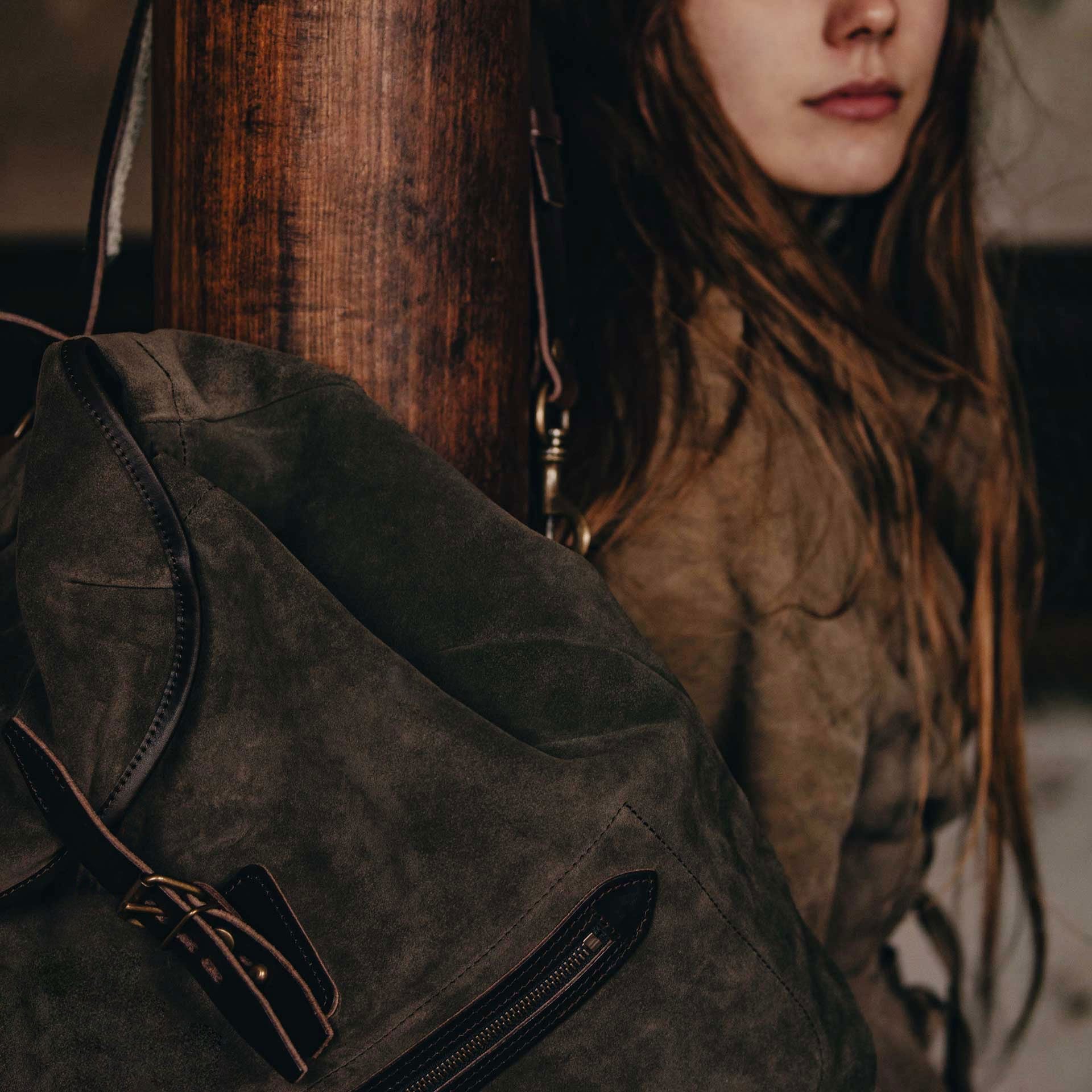 Camp backpack / Suede - Musk (image n°5)