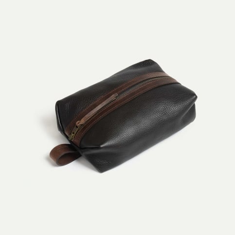 ZAZOU toiletry case - Dark Brown