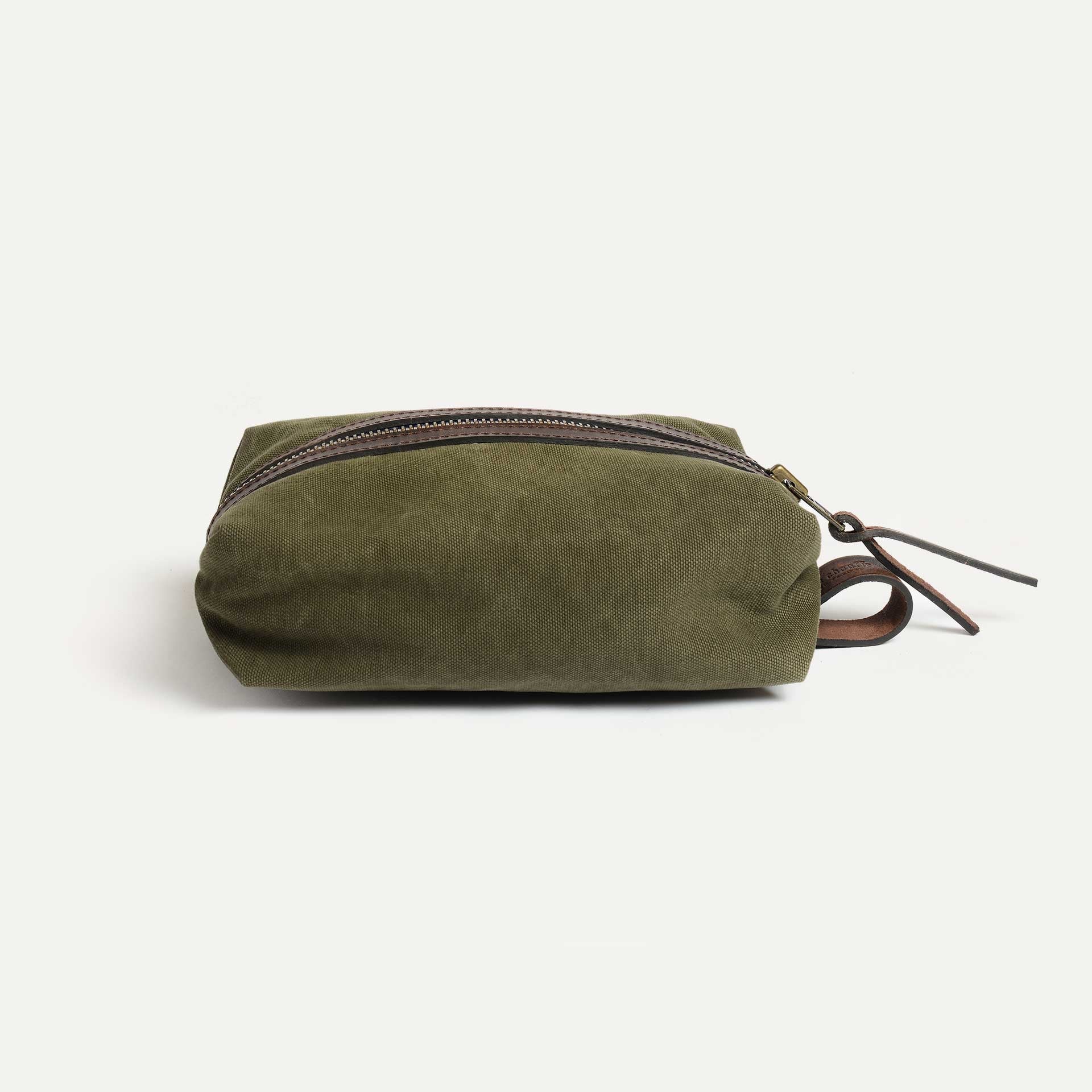 Trousse de toilette ZAZOU - Kaki foncé stonewashed (image n°2)