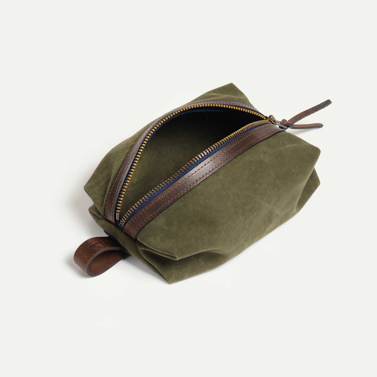 Trousse de toilette ZAZOU - Kaki foncé stonewashed (image n°3)