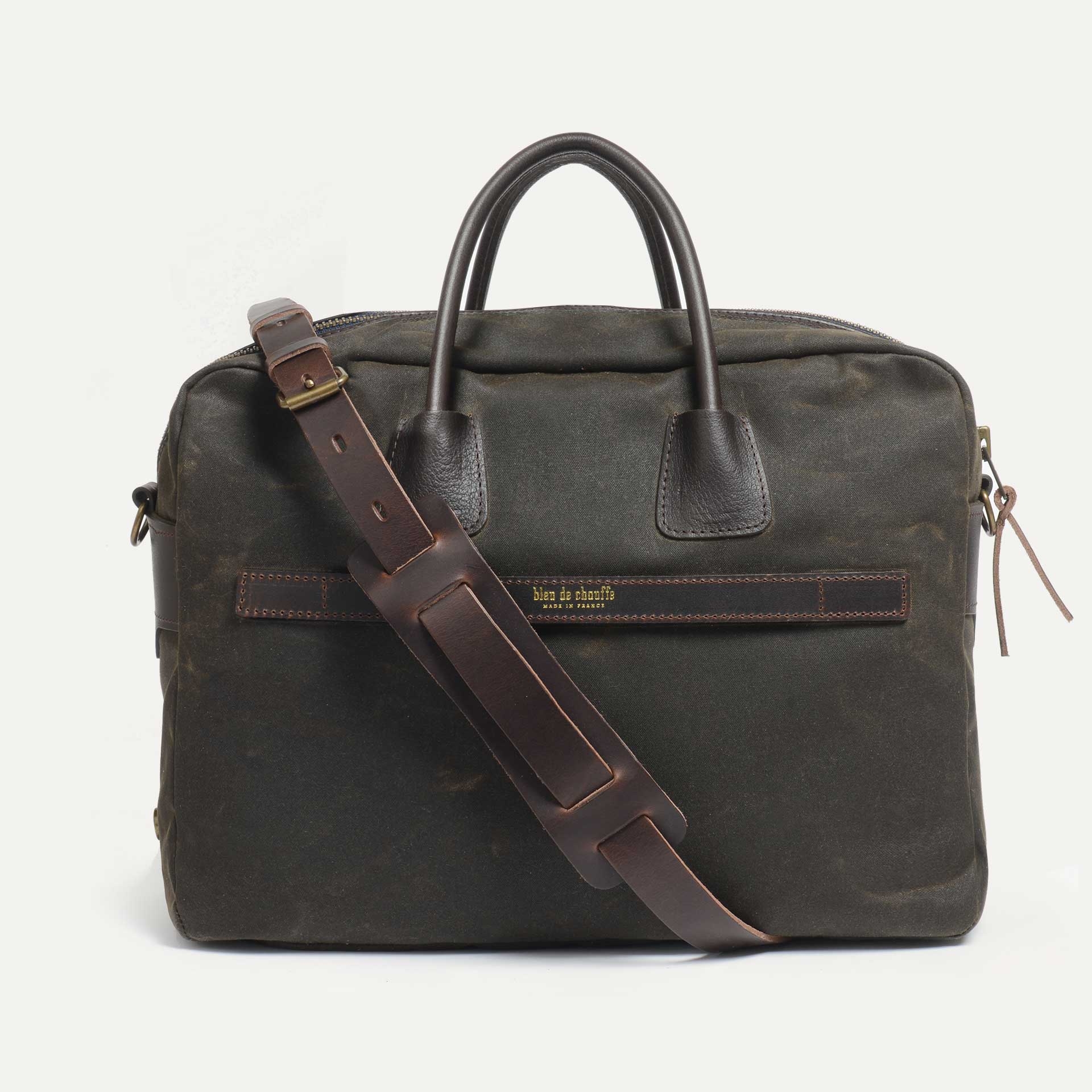 Businesstasche Zeppo - Khaki Gewachst (image n°2)