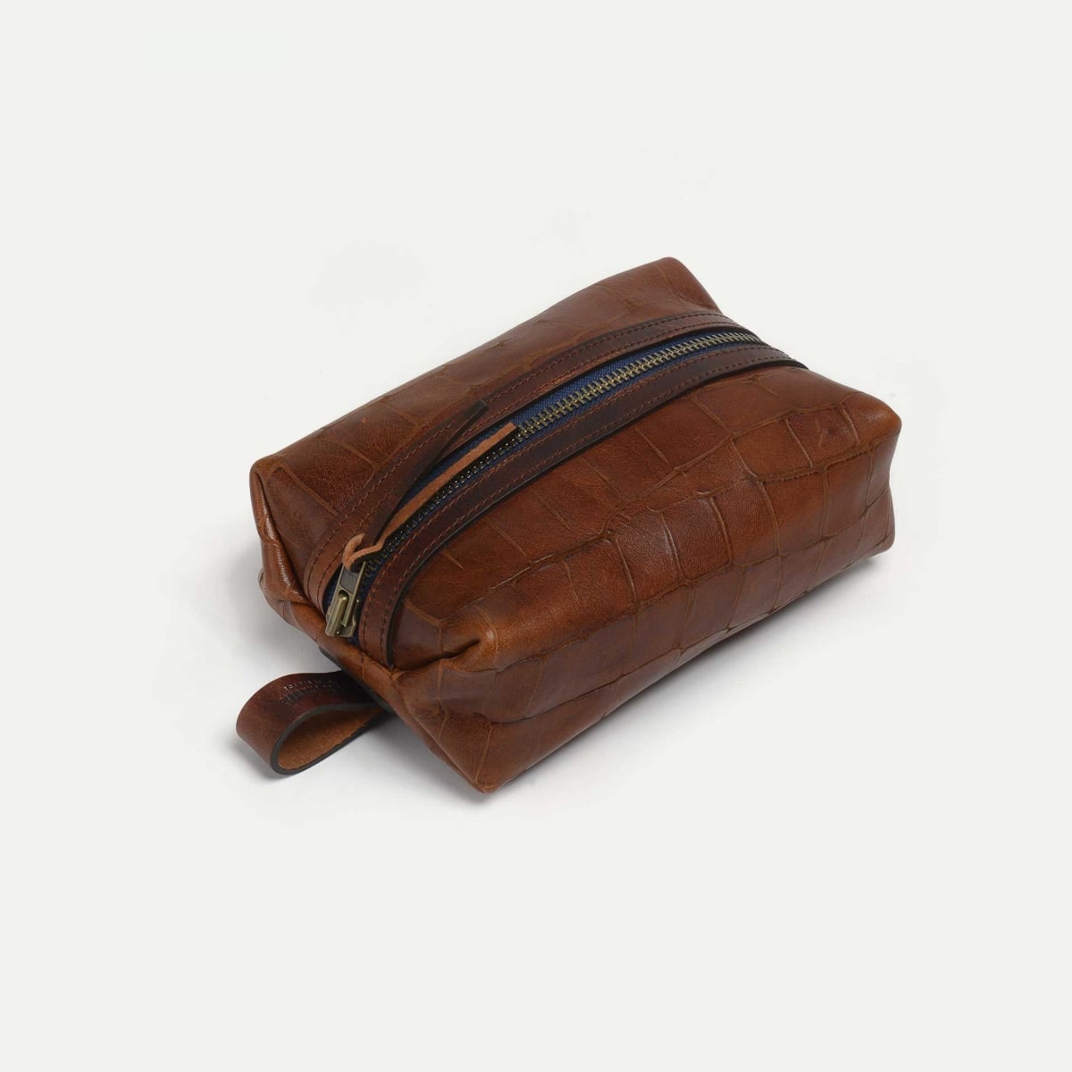 ZAZOU toiletry case - Croco pain brûlé (image n°1)