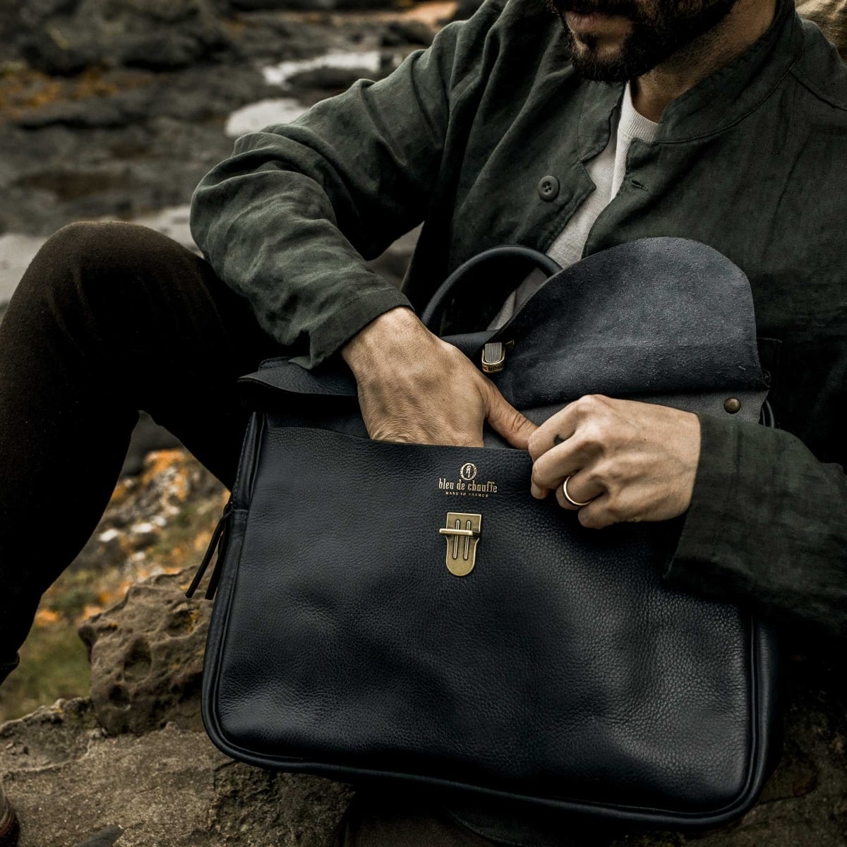 Zeppo Business bag - Navy Blue (image n°8)