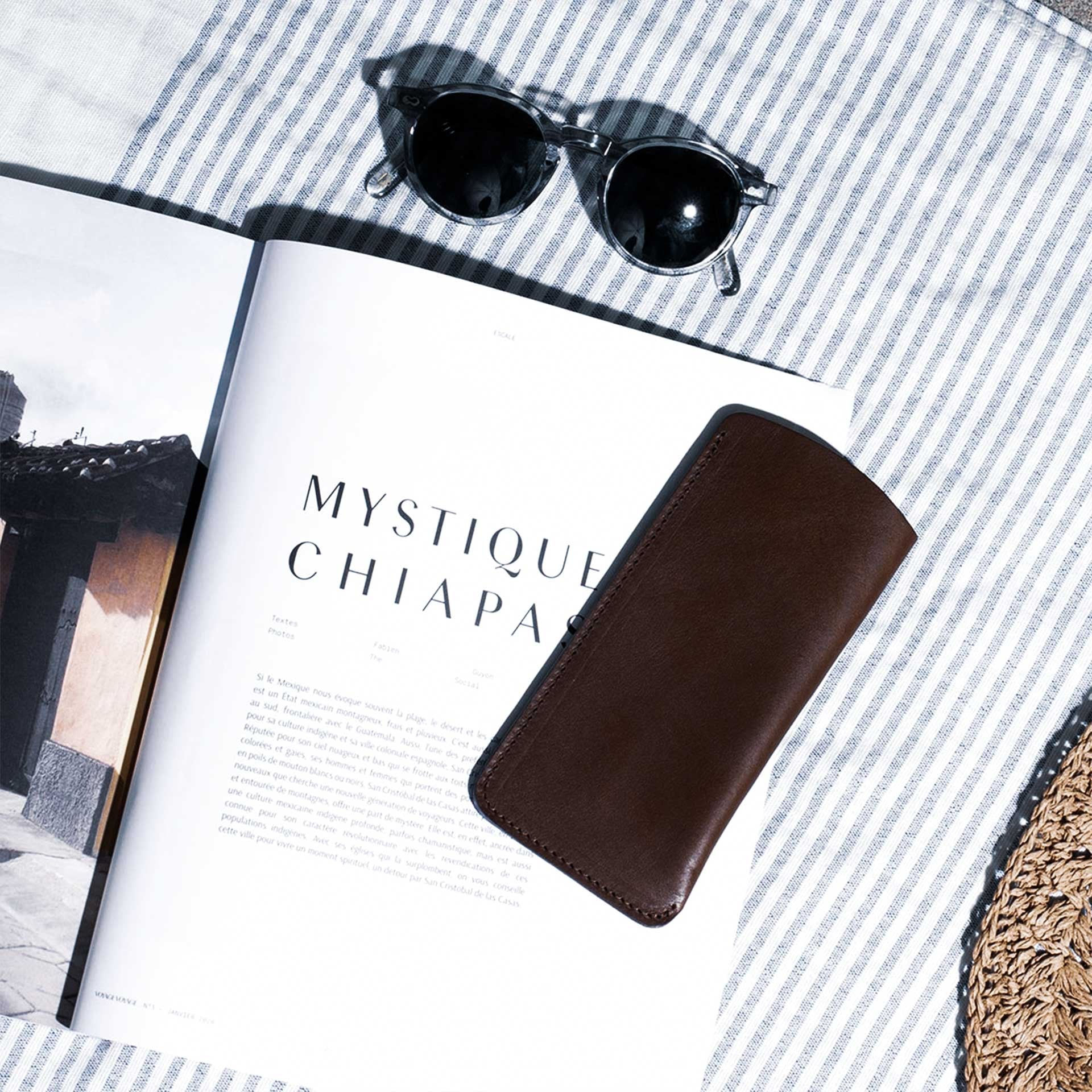 Estuche para gafas Binocle - Marrón oscuro (imagen n.º 5)
