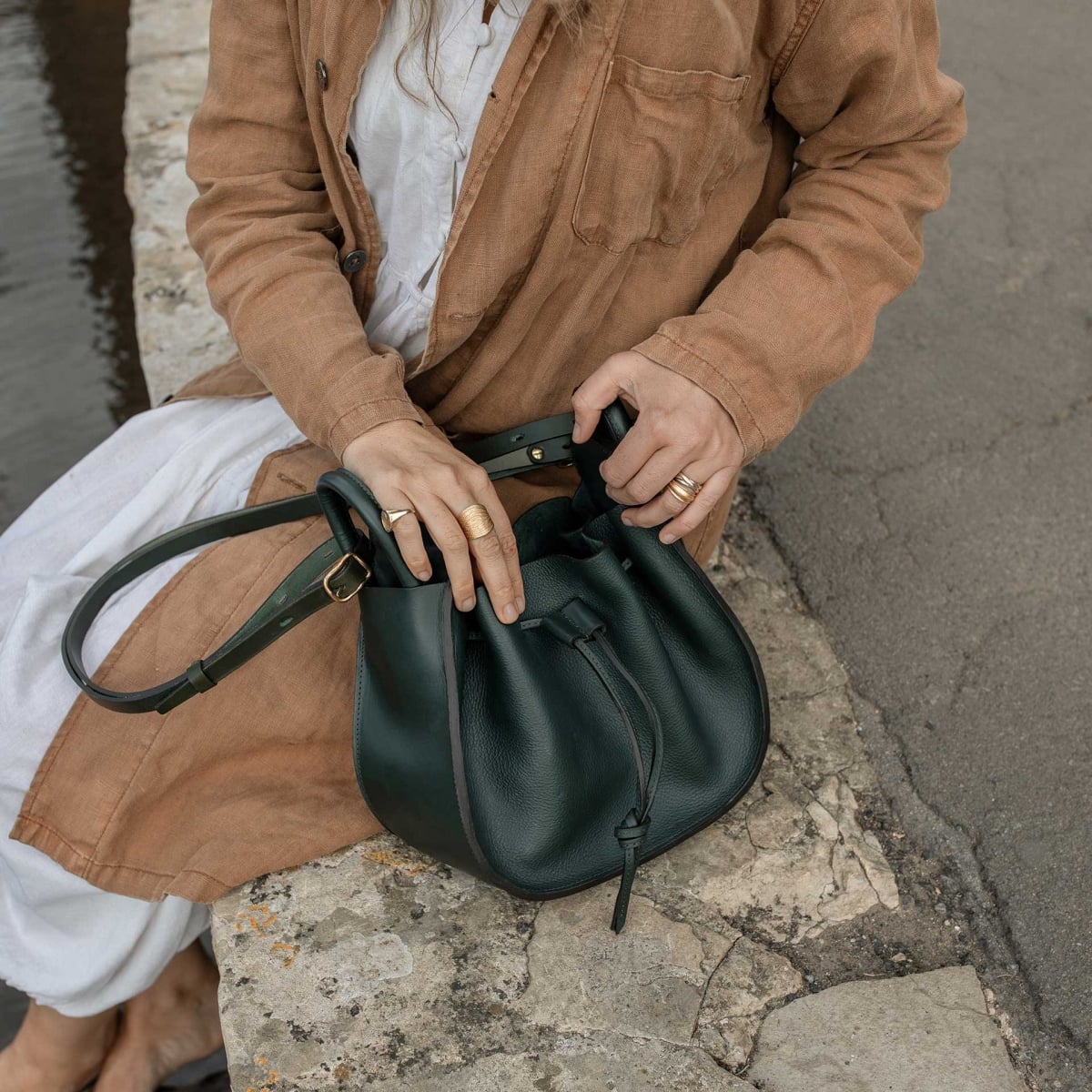 Bucket Bag DIANE - Green (image n°5)