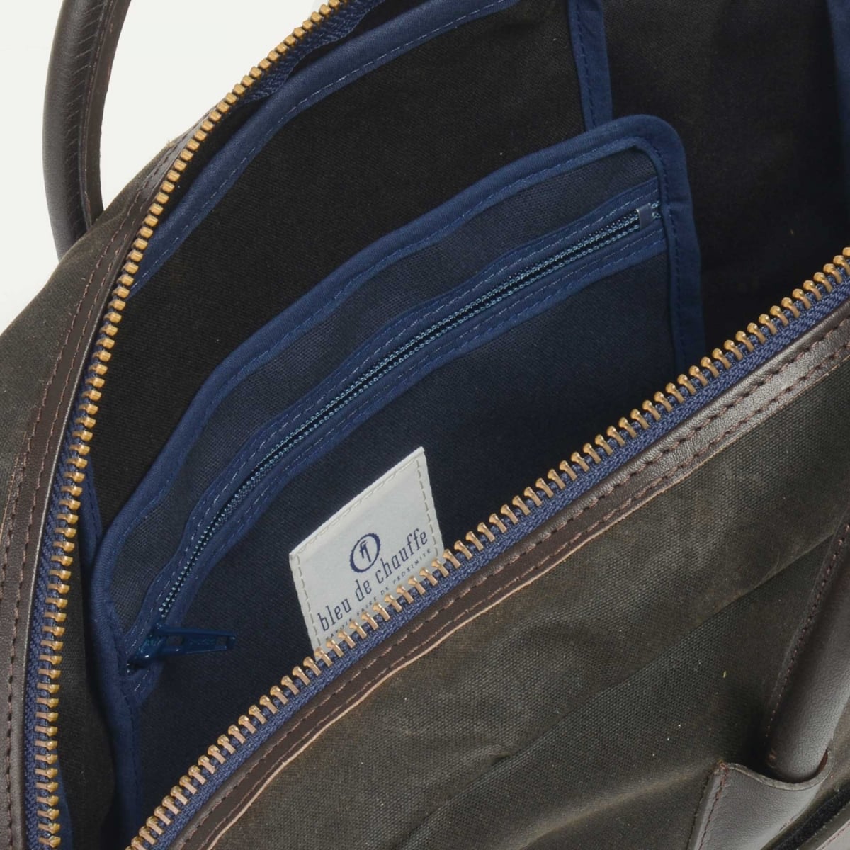 Report Business bag - Khaki waxed (image n°5)