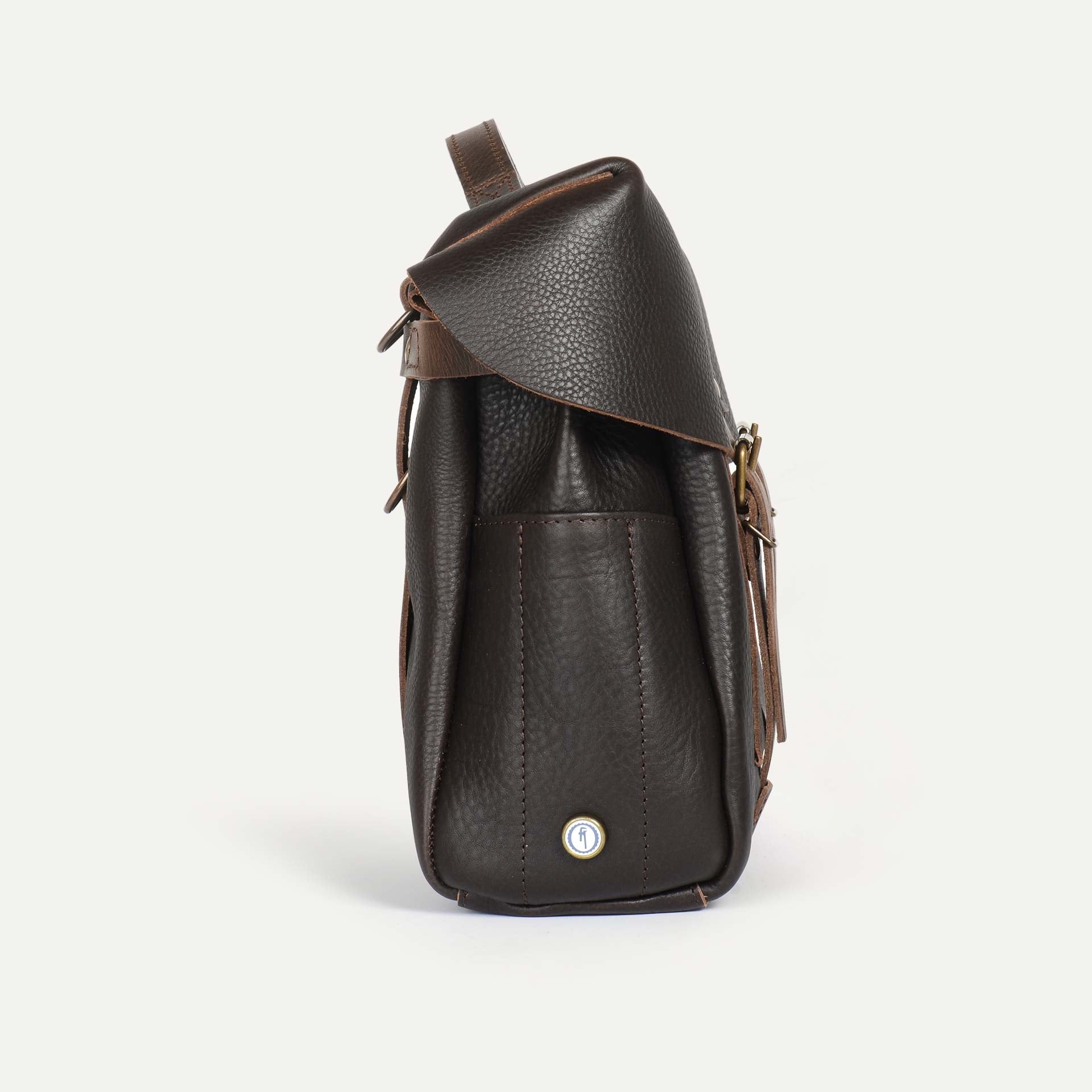 Heroes Eclair bag -  Brown leather motorcycle bag (image n°2)
