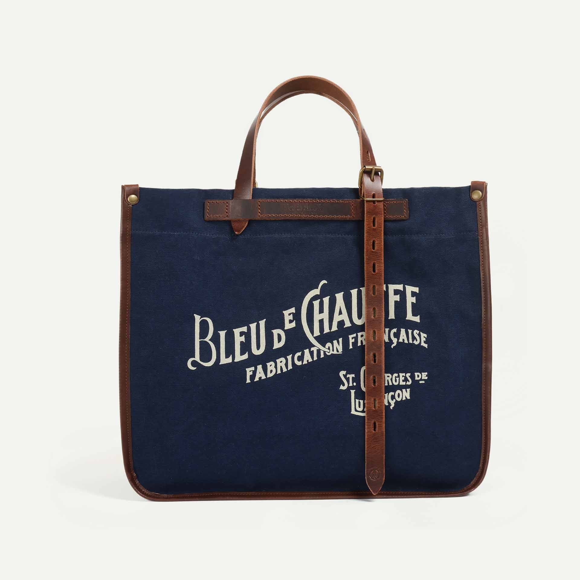 BAZAR tote - Navy blue stonewashed (image n°1)