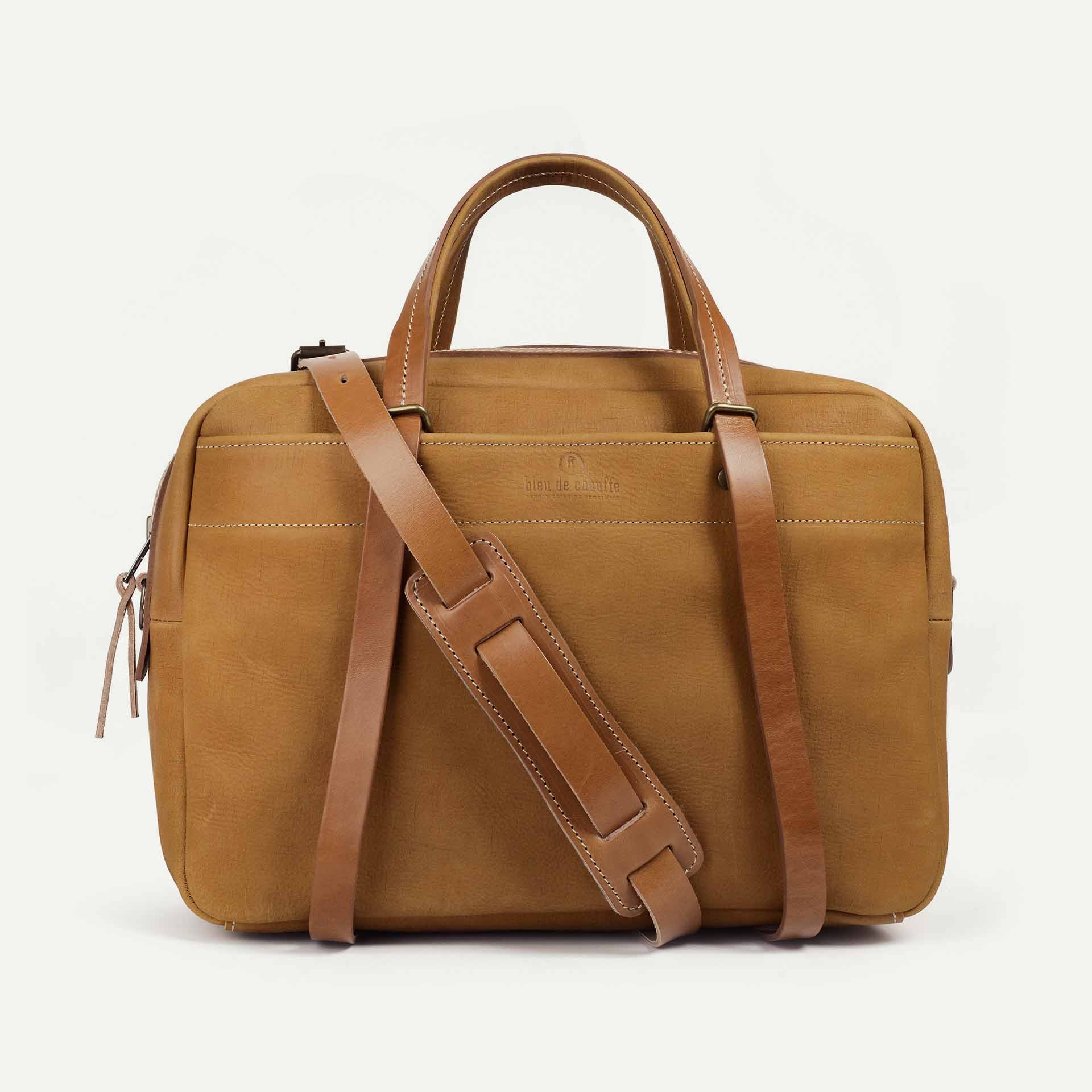 Sac business Report - Miel / Cuir Waxé (image n°1)