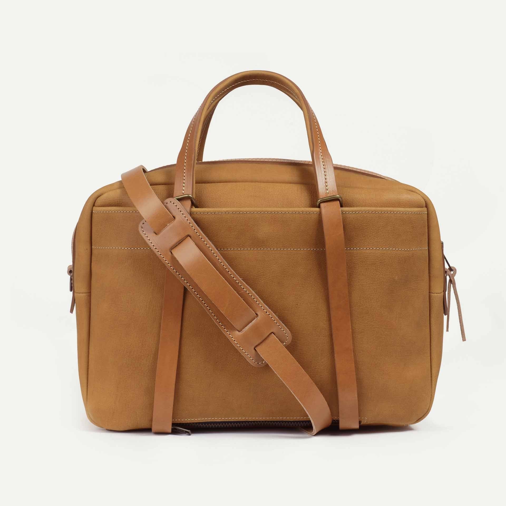 Sac business Report - Miel / Cuir Waxé (image n°3)
