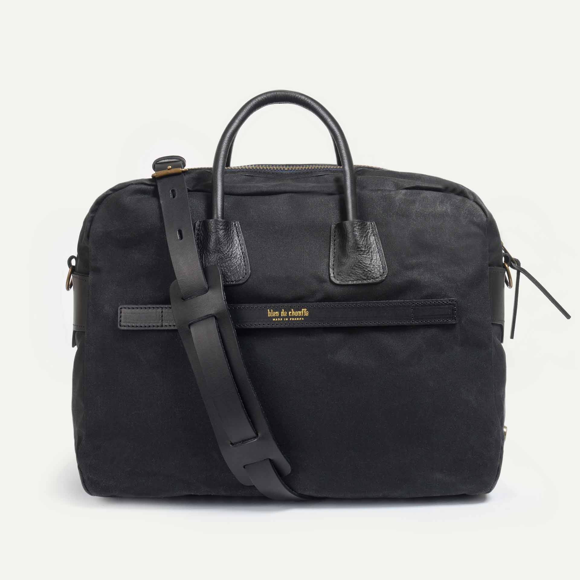 Zeppo Business bag - Black Waxed (image n°2)