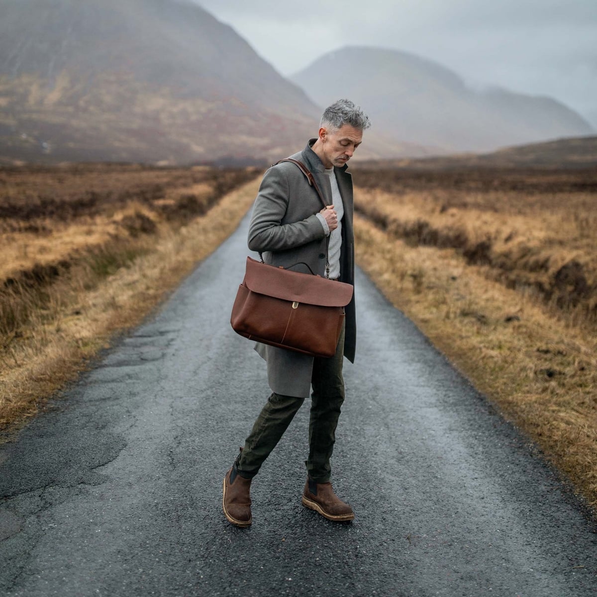 Satchel bag Charles - Amber Brown (image n°6)