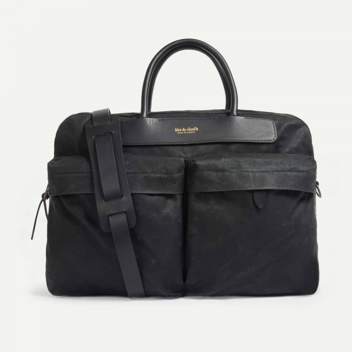 Bolso de negocios Hélios - Negro encerado (imagen n.º 1)