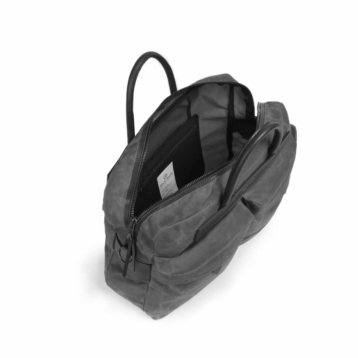 Bolso de negocios Hélios - Negro encerado (imagen n.º 4)