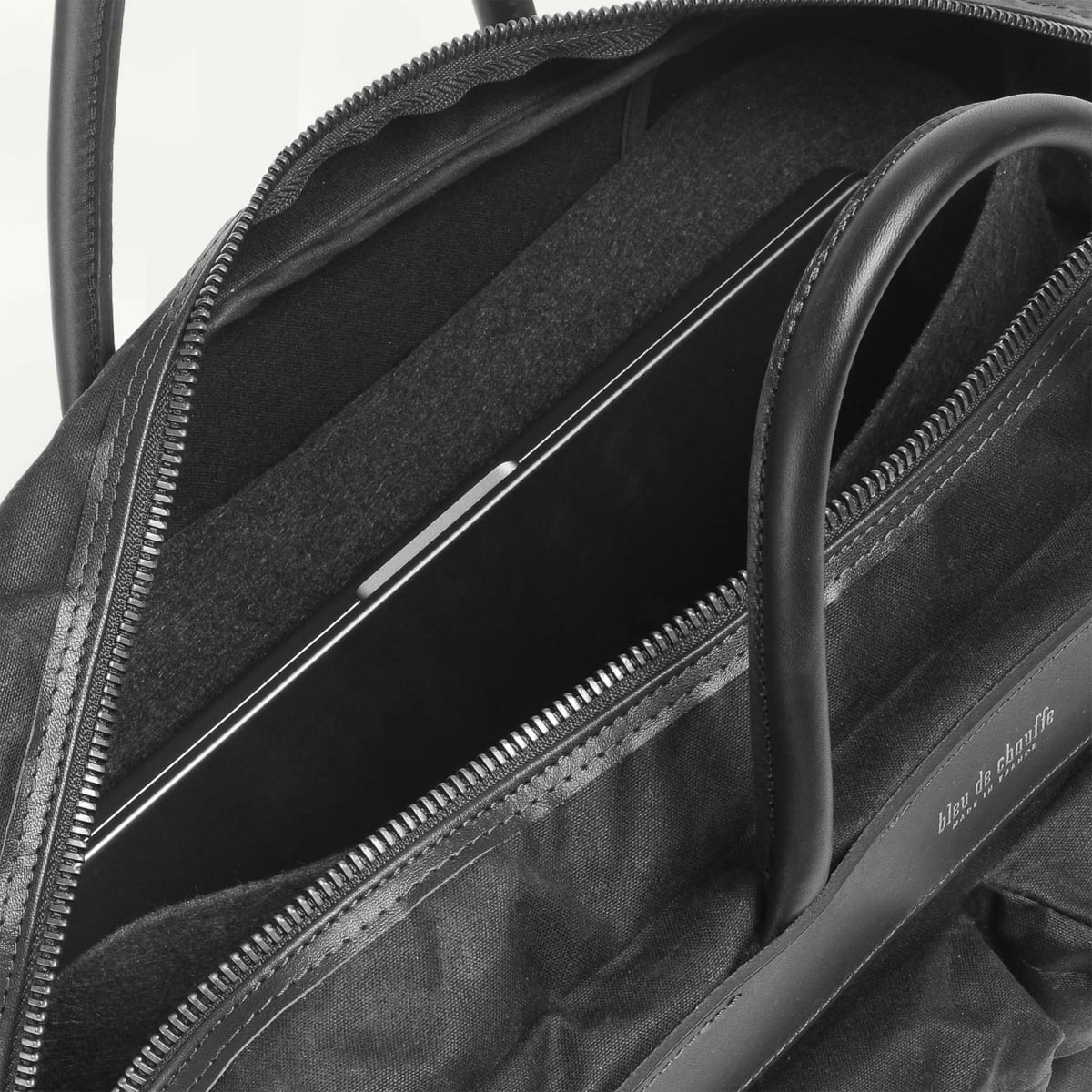 Bolso de negocios Hélios - Negro encerado (imagen n.º 8)