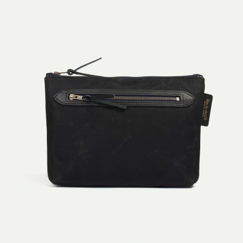 Zèbre vanity case - Black wax