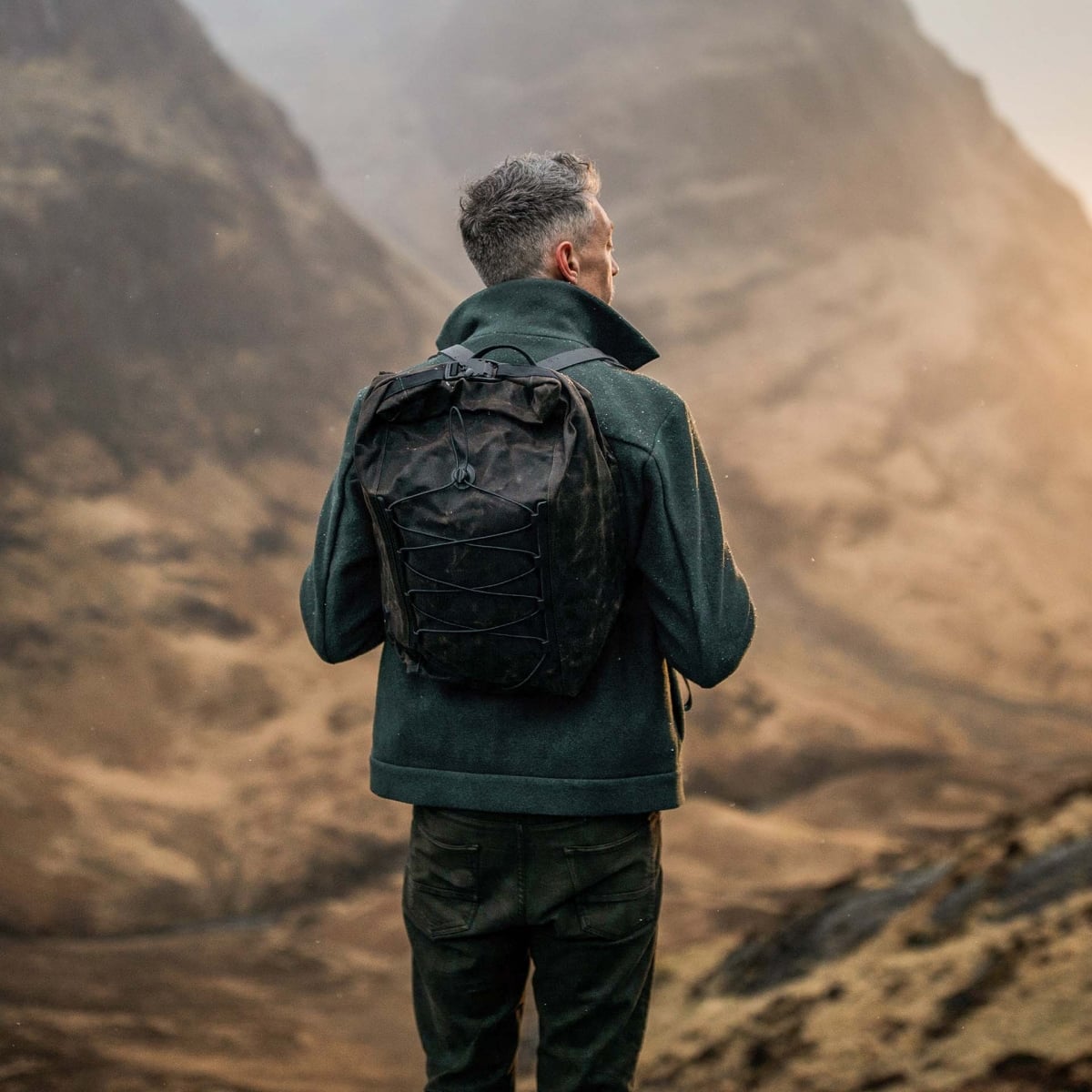 Rucksack Meteor - Schwarz Gewachst (image n°7)