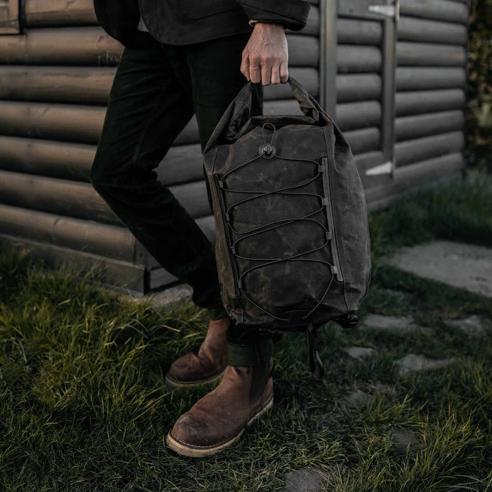 Rucksack Meteor - Schwarz Gewachst (image n°8)