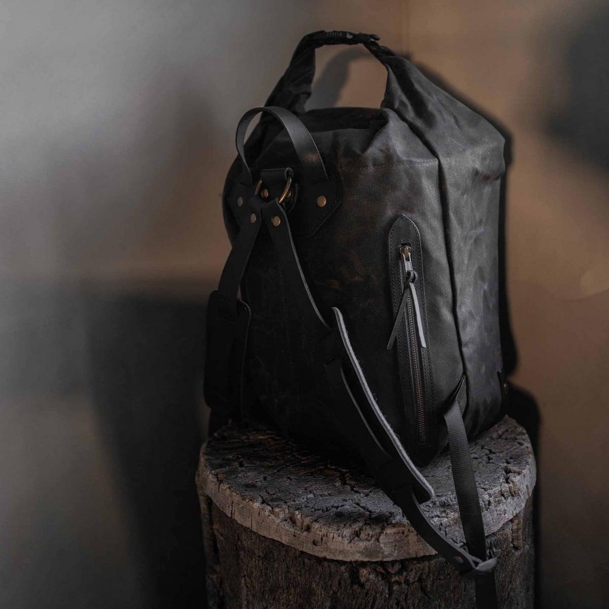 Rucksack Meteor - Schwarz Gewachst (image n°5)