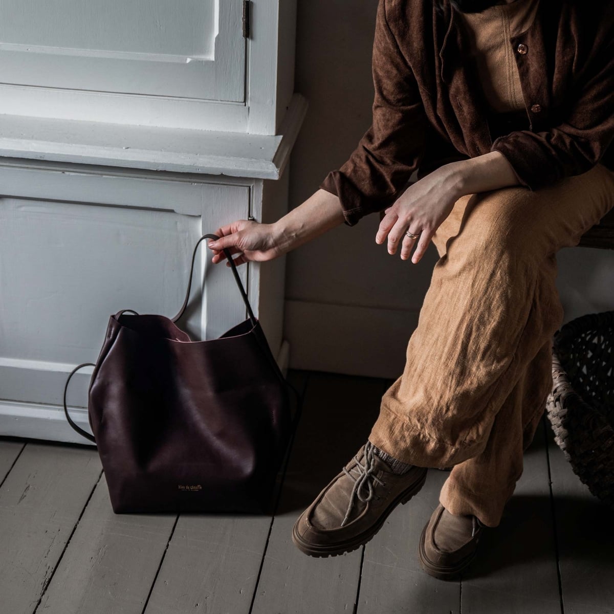 Multi way Mission Shoulder bag - Burgundy (image n°4)