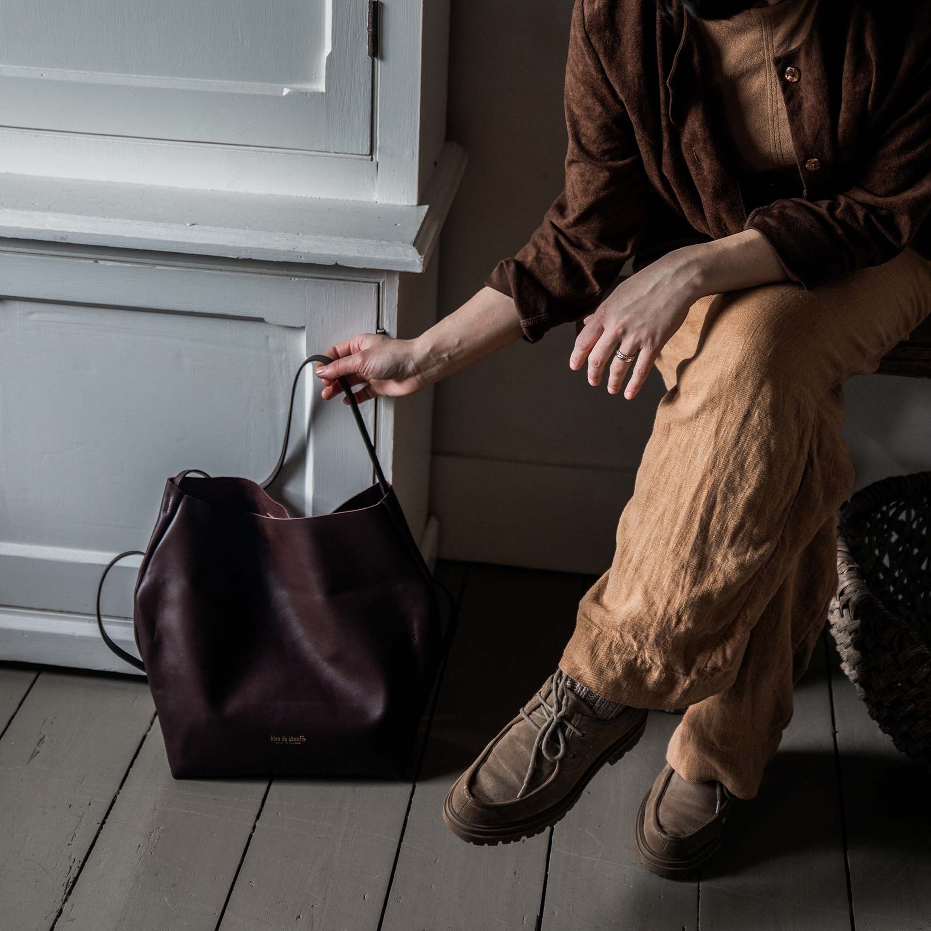 Multi way Mission Shoulder bag - Burgundy (image n°4)