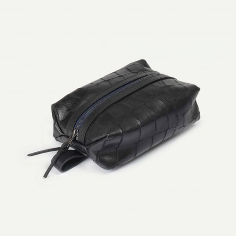Trousse de toilette Zazou - Noir croco